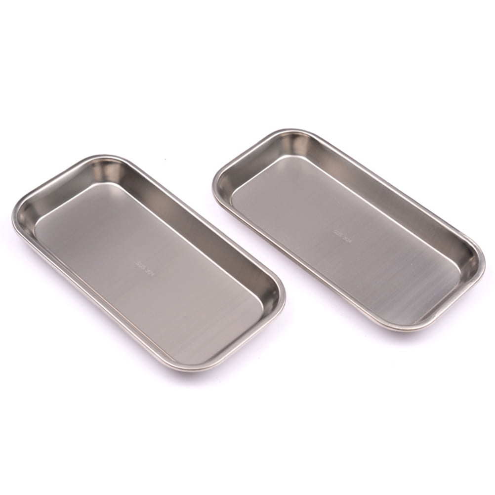 MLINS Stainless Steel Tray for Medical Treatment Silver Completely Reusable 304