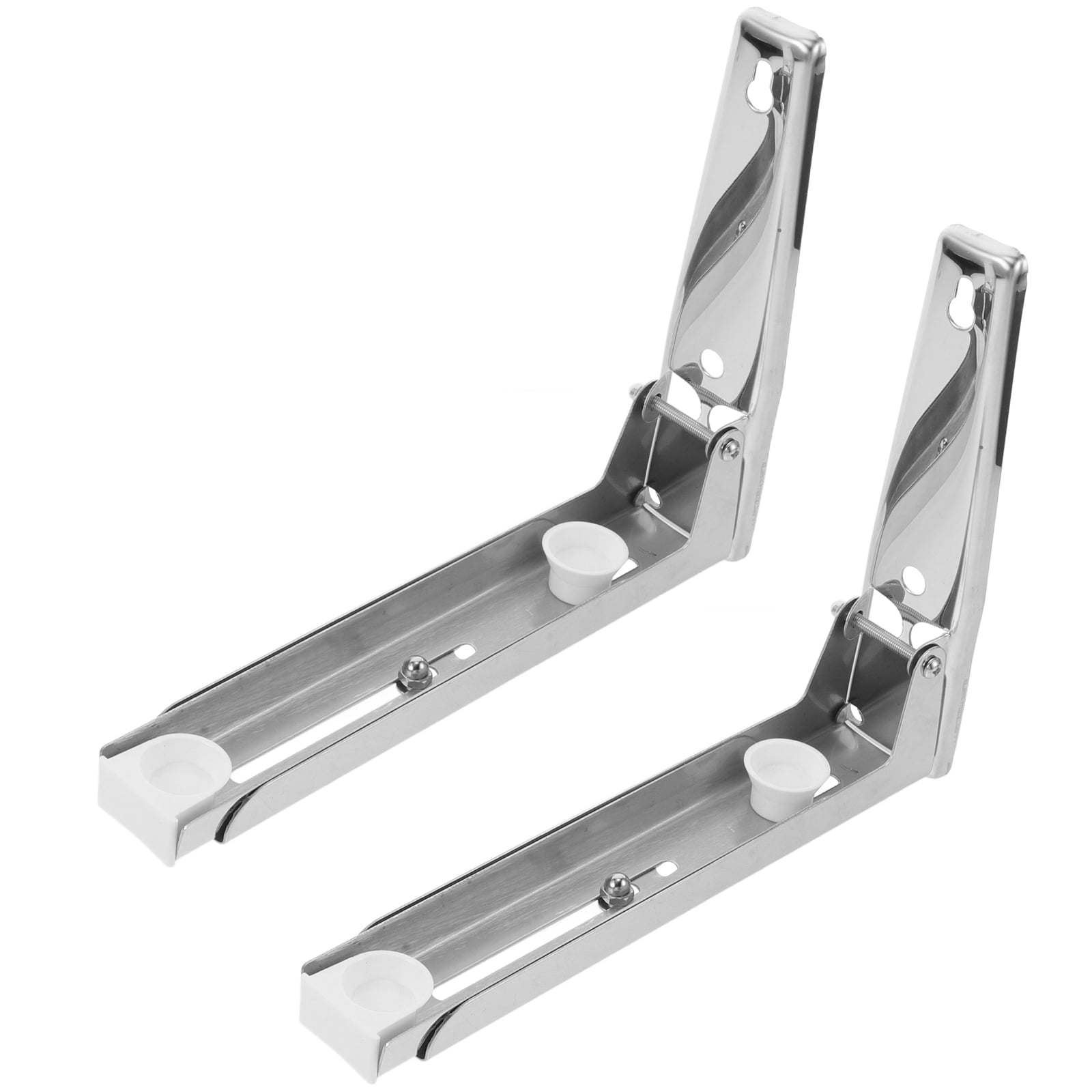 MLINS Steel Microwave Bracket Shelf Clothes Hook Towel Hanging Silver