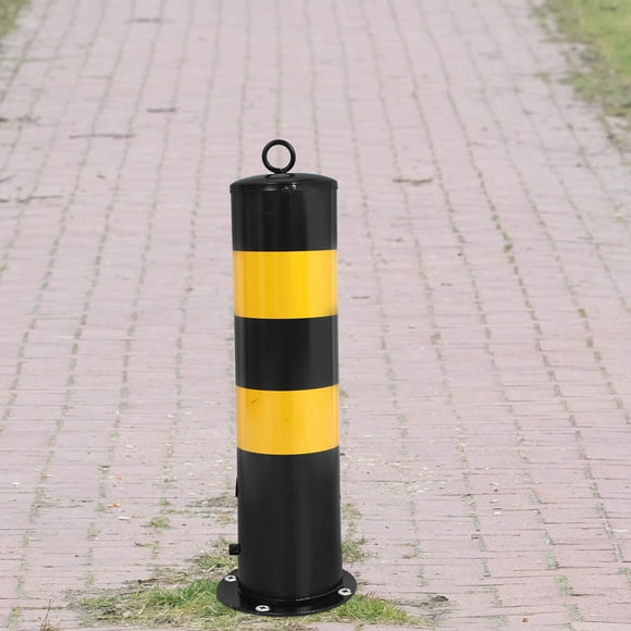 MLINS Steel Traffic Safety Bollards for Road and Parking Use and Reliable 6.5ft