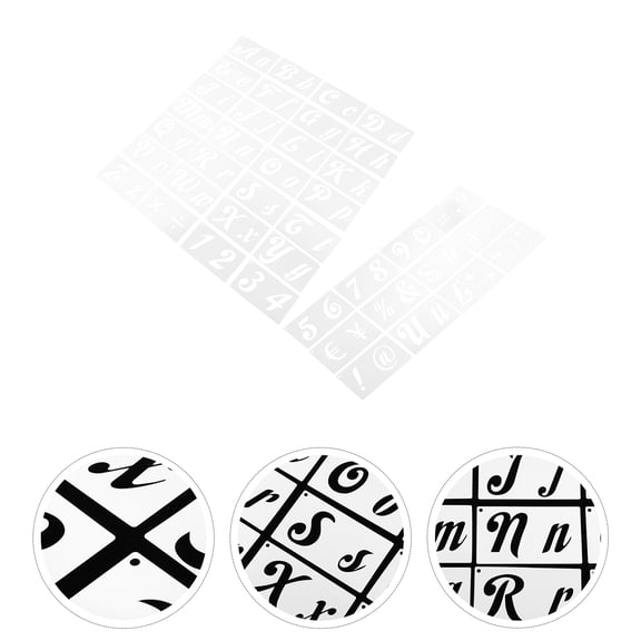 MLINS  Stencil Craft Stencils for Painting Alphanumeric Template Neat and Smooth