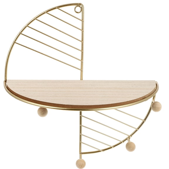 MLINS  Stick Shelf Hook for Towels Keys Golden Storage Rack