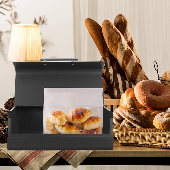 OHOIOLLA Galvanized Iron Bread Box 1Pcs 14.15X9.04X5.31In For Businesses Bakery Taste Preservation