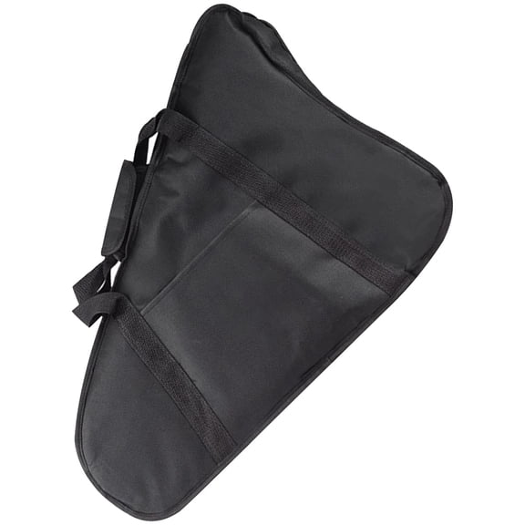 DINHEAROM Black Oxford Cloth Lyre Harp Carrying Bag with Thickened Zipper Durable Portable Storage Pouch