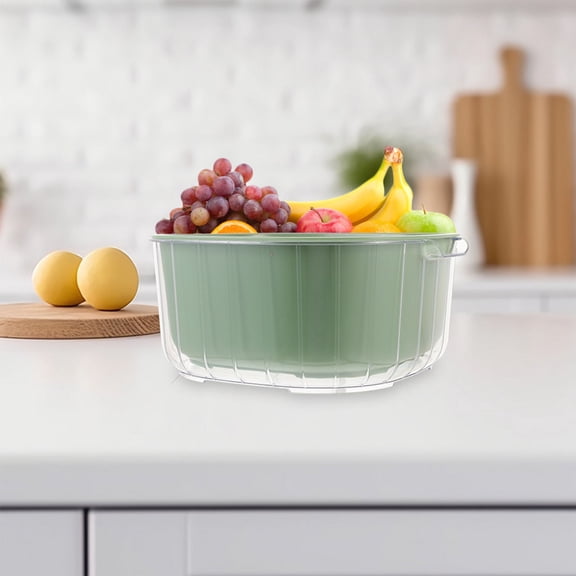 AURARMLET Kitchen Washing Bowl Plastic 1Set 8.84X8.25X3.73in