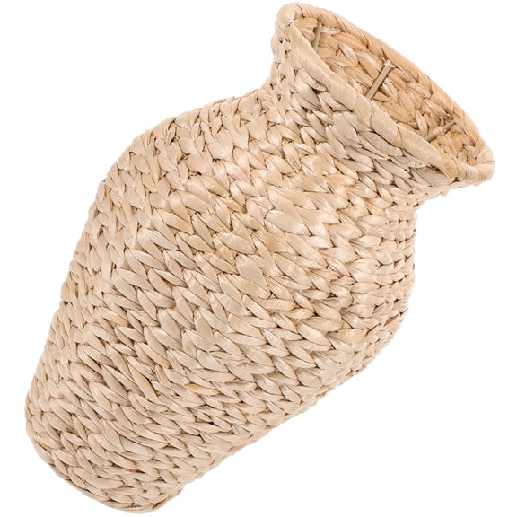 MLINS Straw Vase Wicker Vases for Flowers Seaweed Weave Basket Seagrass Rustic Decor
