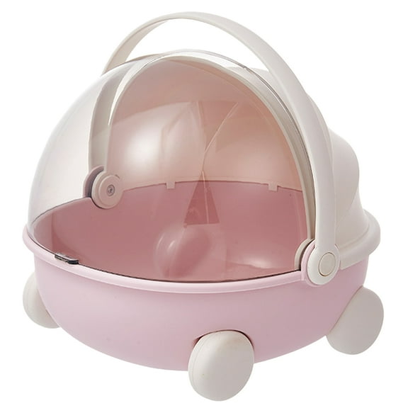 MLINS Stroller Storage Box Art Organizer Toy Crate Cutlery Bins Miss Travel Pink