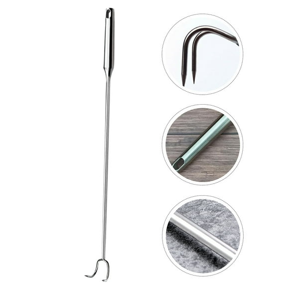 MLINS Sturdy Stainless Steel Meat Hook for Daily Use Perfect for BBQ Camping and Beach Excursions 7 inches
