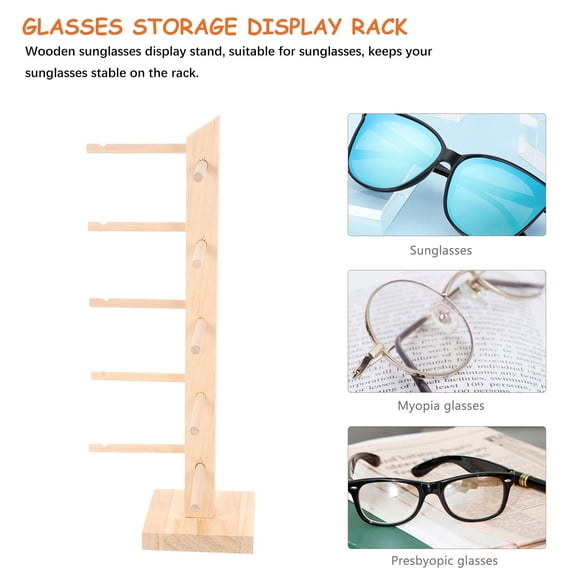 HEALEEP 1Set Beige Color Sunglasses Holder With Design