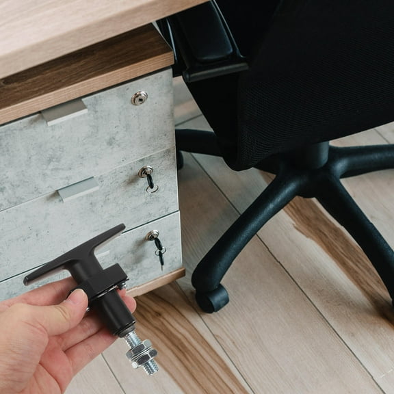 MLINS T Handle Swing Knob Machine Cabinet Drawer Lock Replacement Lock Keyed Lock Heavy Duty T Handle Latch for Cabinet Doors Mailbox