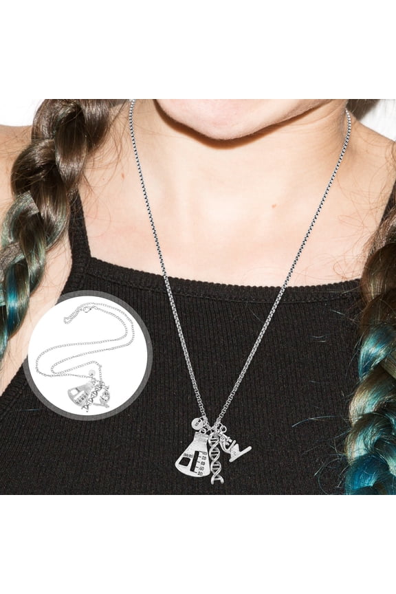 Themed Necklace Lab Equipment Jewelry DNA Structure Pendant Necklace
