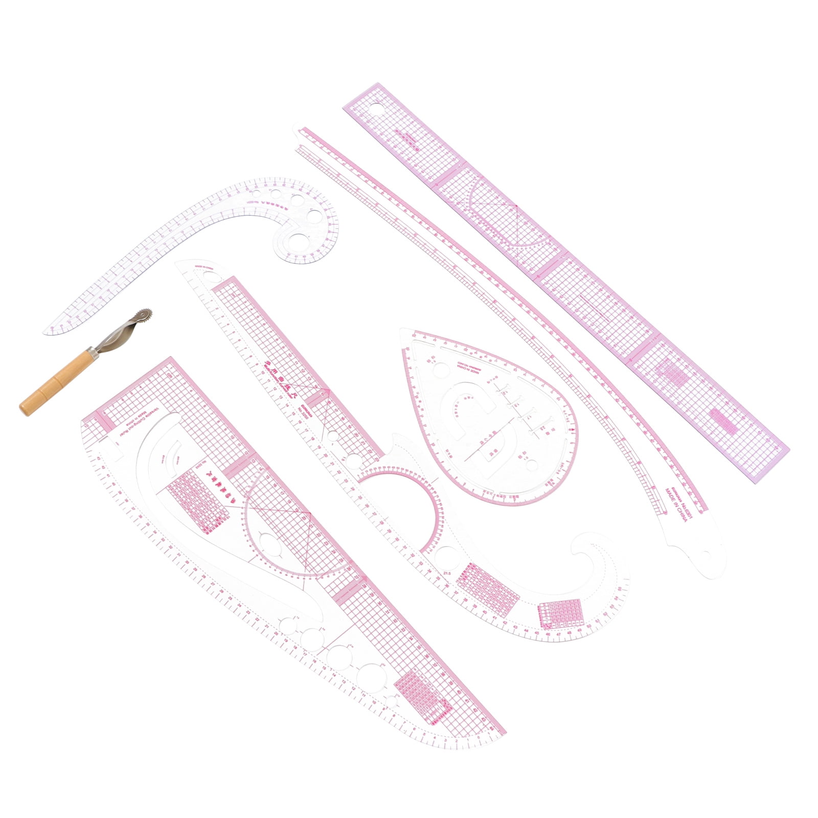 Weavers Ruler Curved Sewing Ruler for - Professional Clothing Measuring Tool, Set of ...