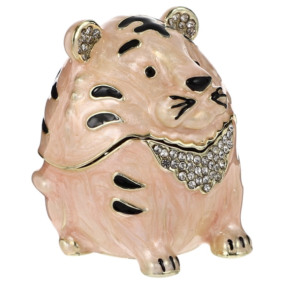 MLINS Tiger Shaped Trinket Box Decorative Collecting Gift Tiger Collecting Trinket Jewelry Box