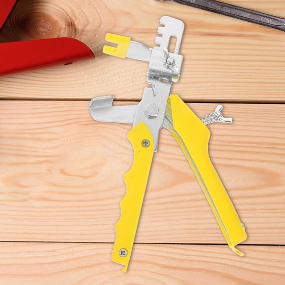 MLINS Tile Positioning Leveler Equalizer Tile Correction Levele Assist Household Room Tile Locator Pusher (Yellow)