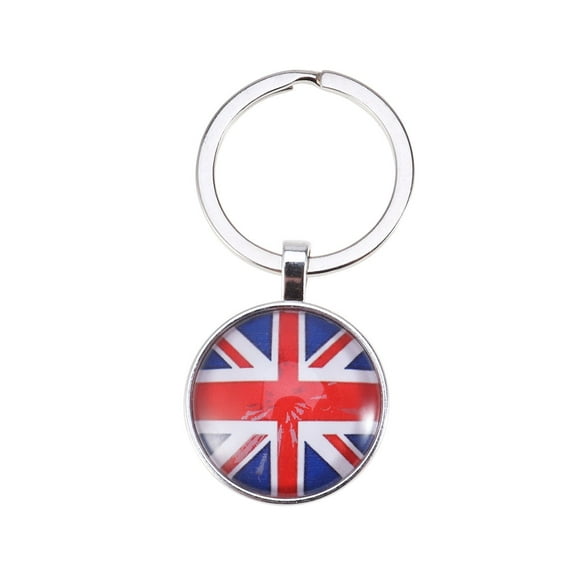 MLINS Time Gem Keychain UK Flag Design UK Flag Keychain Men and Women