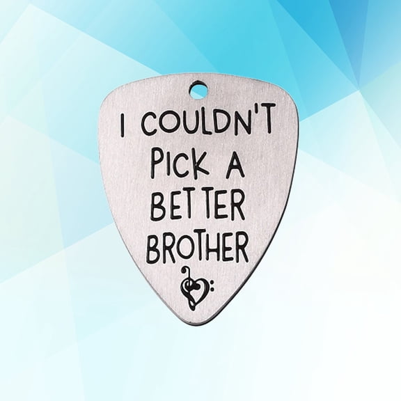 MLINS Titanium Steel Guitar Pick with Carved Letters for Musical Use Silver Color