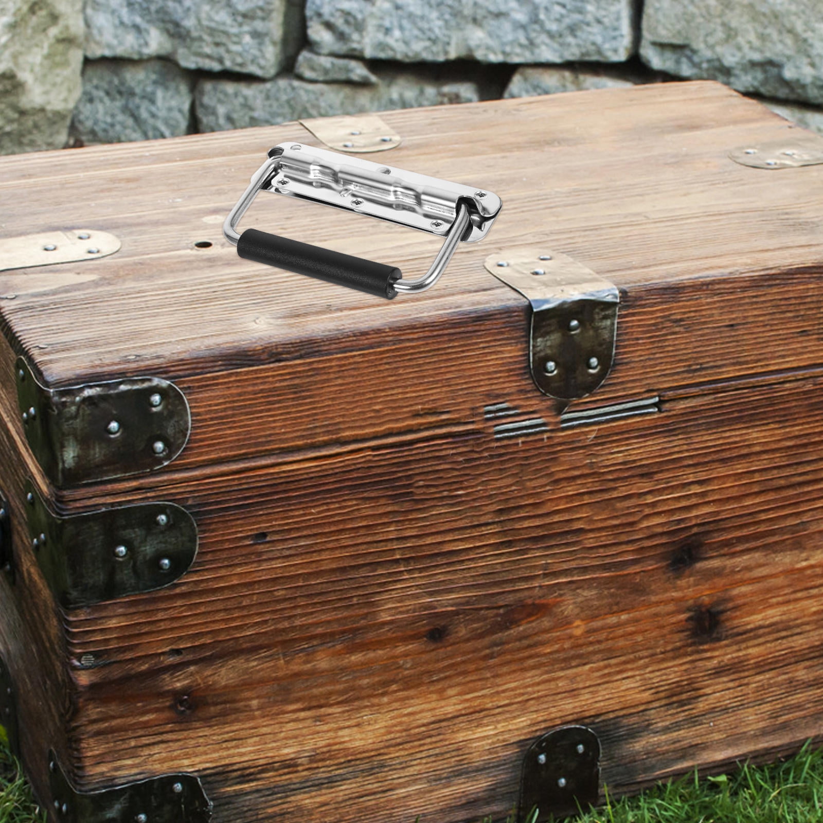 DINHEAROM Attachable Metal Handle Toolbox Stainless Steel Storage ...