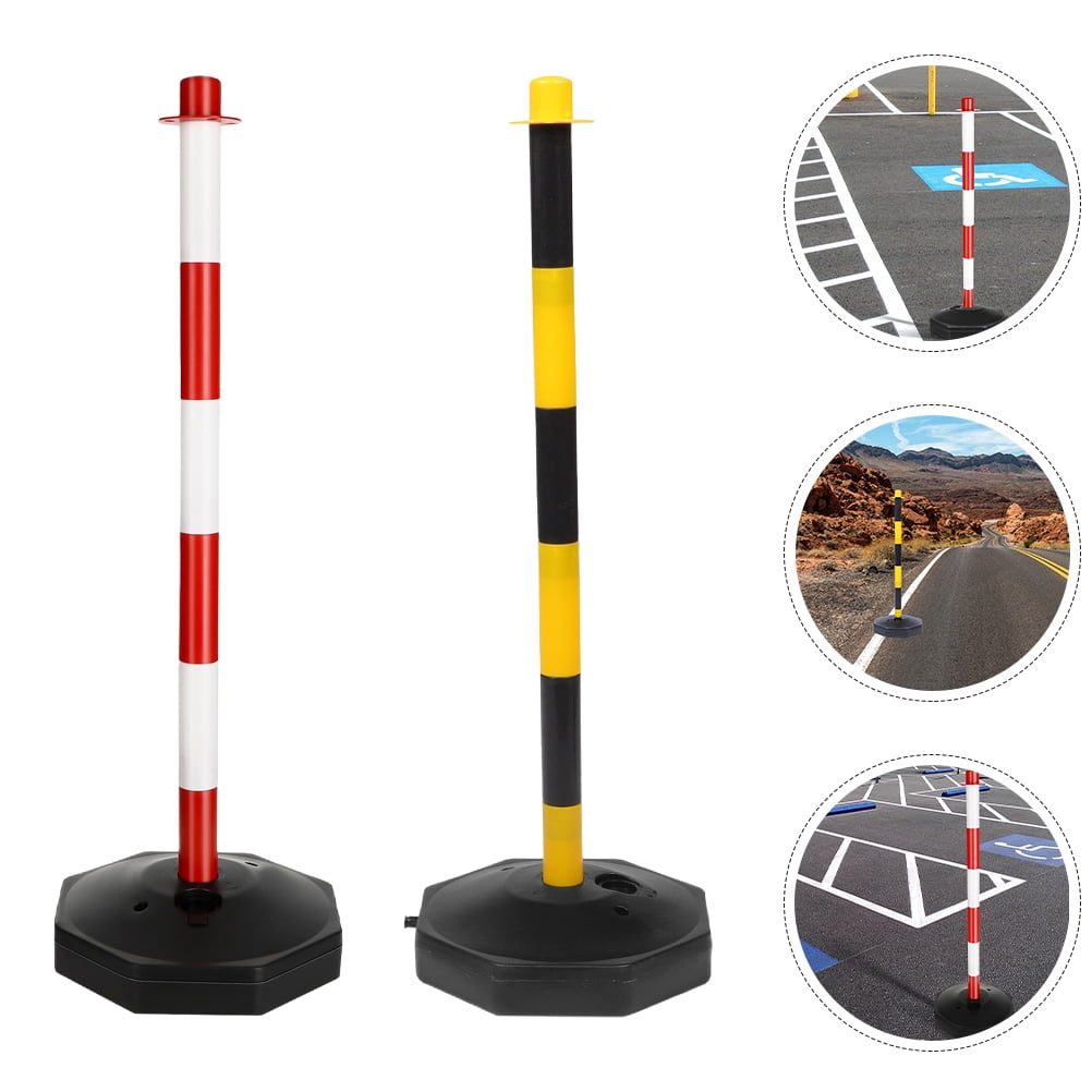 YUYUETIME 2Pcs Traffic neator Posts with Water Fillable Base for ...