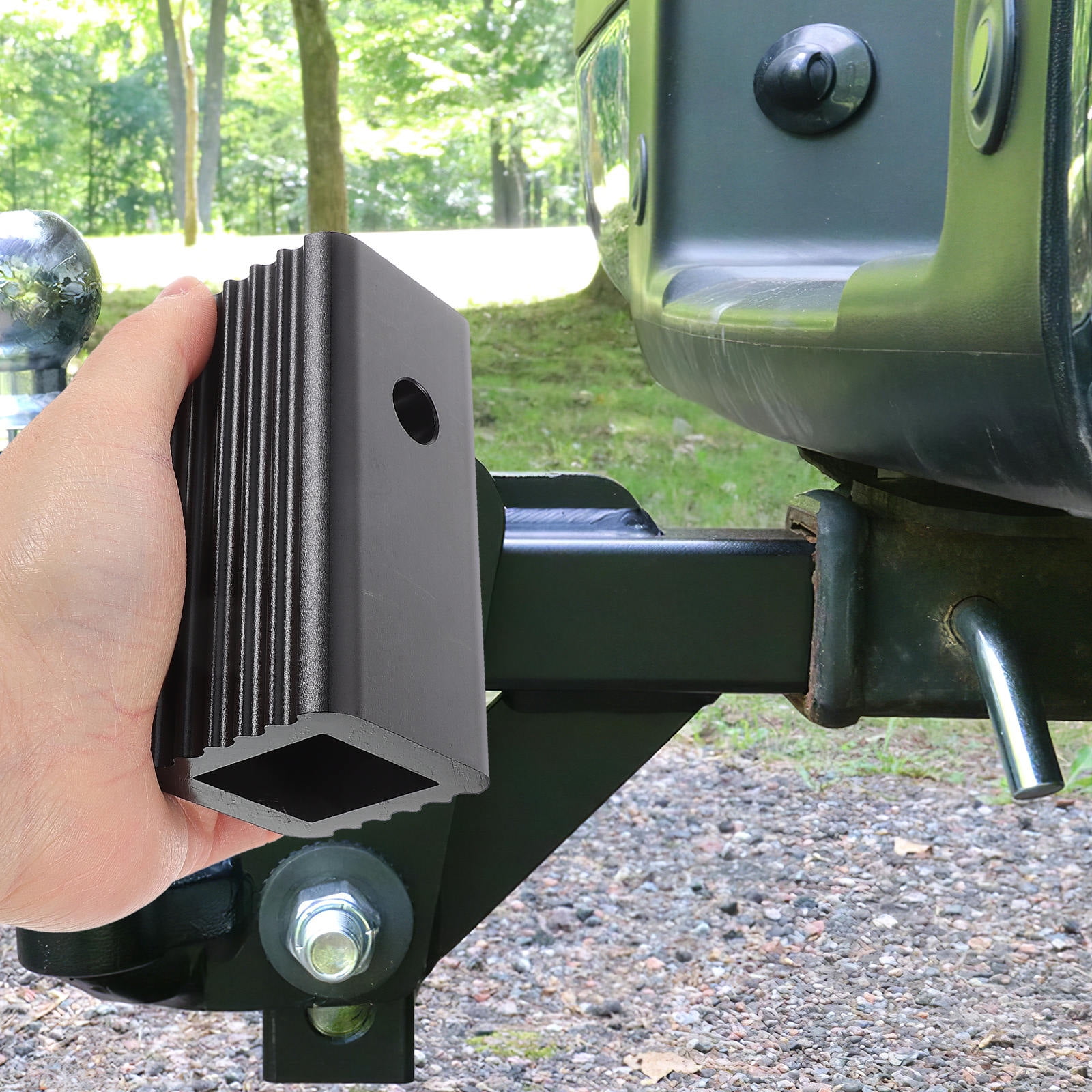 MLINS Trailer Hitch Receiver Adapter 2 Inch to 1 Inch 1/4 Inch Reducer Sleeves Receiver Hitches for Tractor Bucket RV Truck Bike Rack and Cargo Carriers