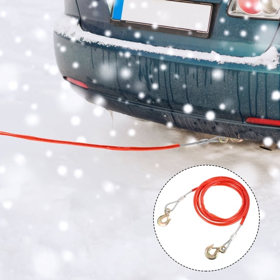 MLINS Trailer Well-made Towing Rope Portable Strap Reinforced Hook