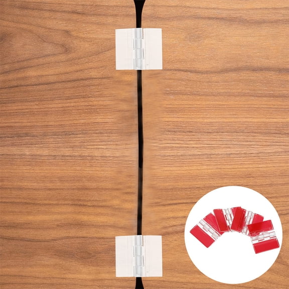 MLINS Transparent Acrylic Self Adhesive Hinges for Crafts Lightweight Easy Installation 12 Pieces