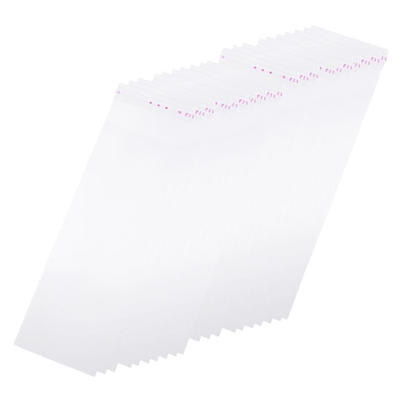 AURARMLET Self-Adhesive Wrapping Bag Transparent Plastic 500Pcs 6.7X2.4X0.1In