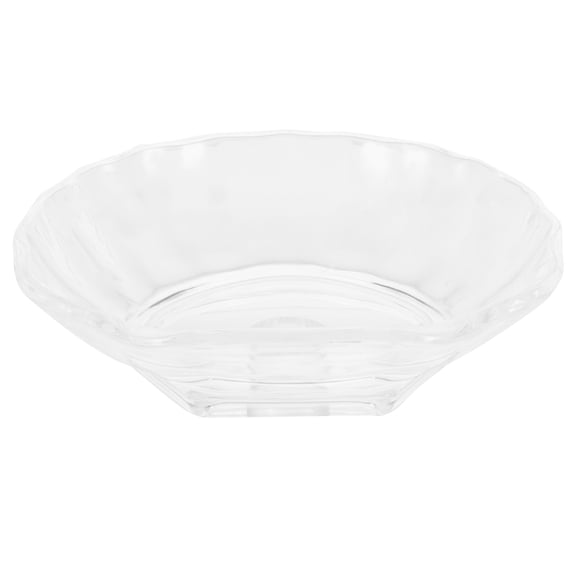 MLINS Transparent Plastic Sea Shell Soap Holder for Bathroom Storage Suitable for Shower Bathtub or Sink 4x3 Inches