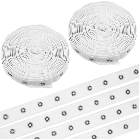 FELTECHELECTR Snap Tape for Sewing White Cotton 1 Women Men and Children