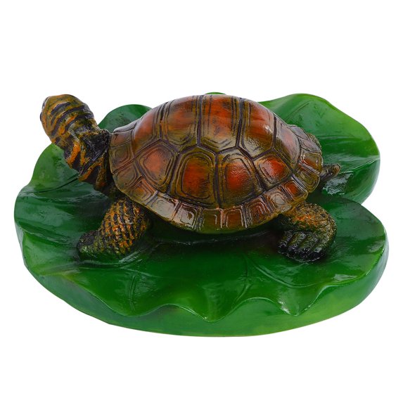 MLINS Turtle Ornament Feature Realistic Floating Decorations Brown