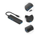 thumbnail image 1 of MLINS USB Hub with USBC Transfer for Computer Use Black ABS Material Ultrahighspeed Standard Interface Compact and Portable 1pc, 1 of 6