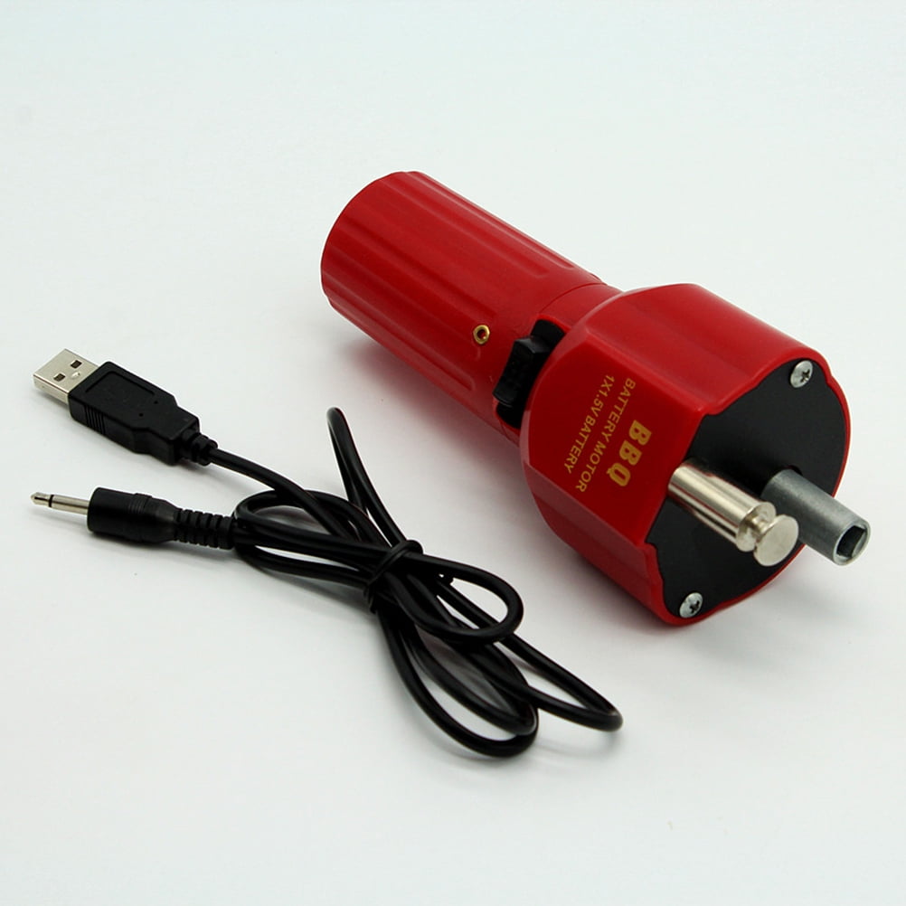 MLINS USB Oven Small Motor Grill Motor Available Charging Treasure Oven Motor(Red+Black)