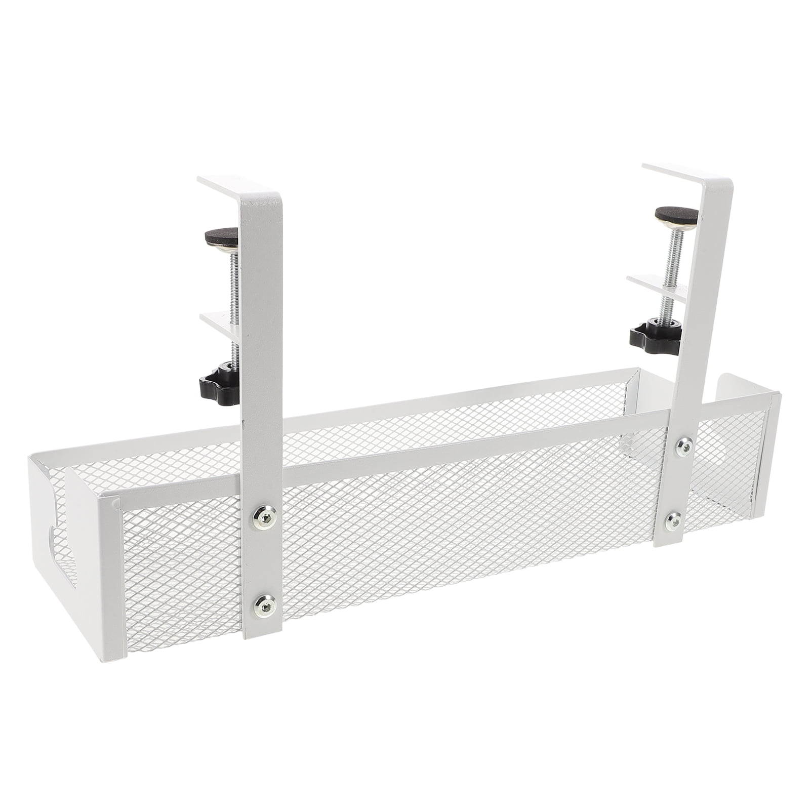 MLINS Under Desk Cable Organizer Metal Cord Management Rack Cord Managing Bracket Under Desk Cable Tray Cable Management Holder