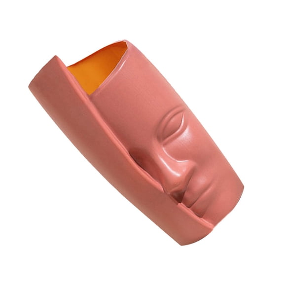 MLINS Abstract Face Vase 31X10.5CM Modern Desktop Decoration Sculpture for Home and Office