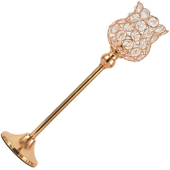 MLINS Unity Candles for Wedding Gold Holder Crystal Elegant