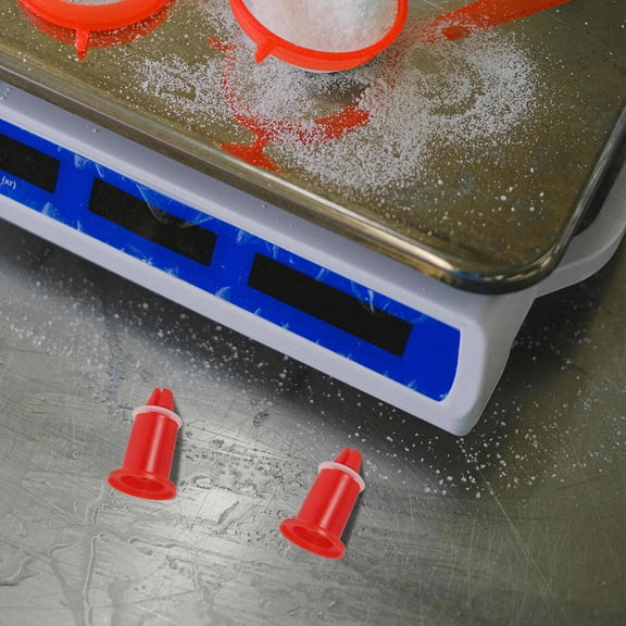 DINHEAROM Electronic Scale Weighing Pan Accessory Orange 4Pcs 1.6x1x1In