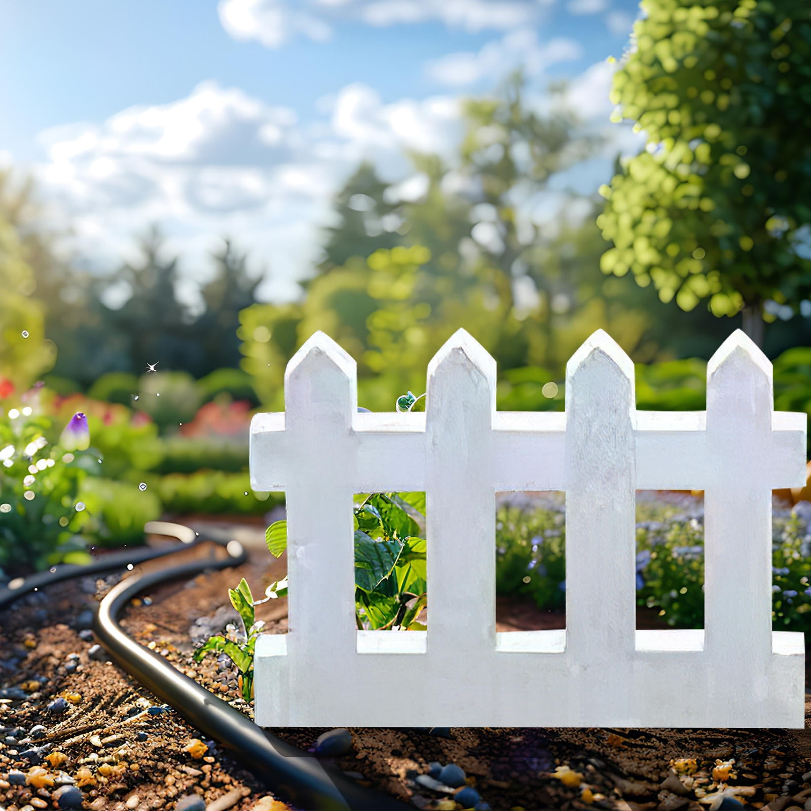 MLINS Vintage Garden Fence Mold Garden Edging Mold Garden Fence Mold Flower Fence Plastic Fence Mold Antique Fence Mold Garden Border Mold
