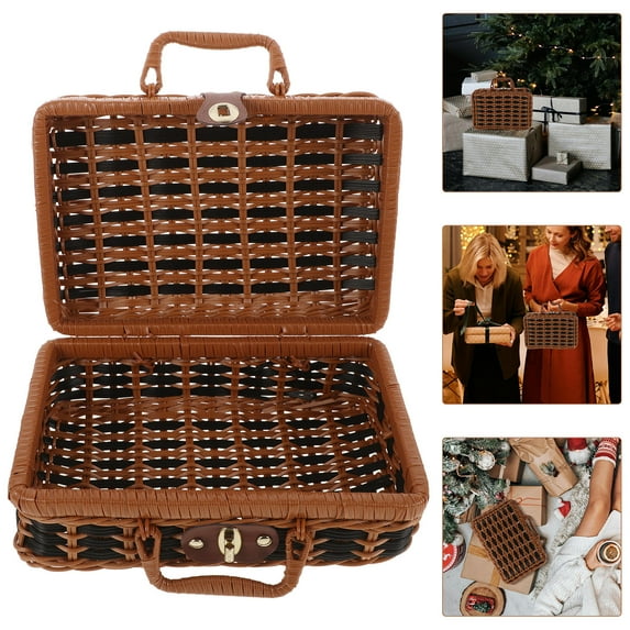 MLINS Vintage Home Retro Suitcase Travel 22.00X17.00X11.00CM