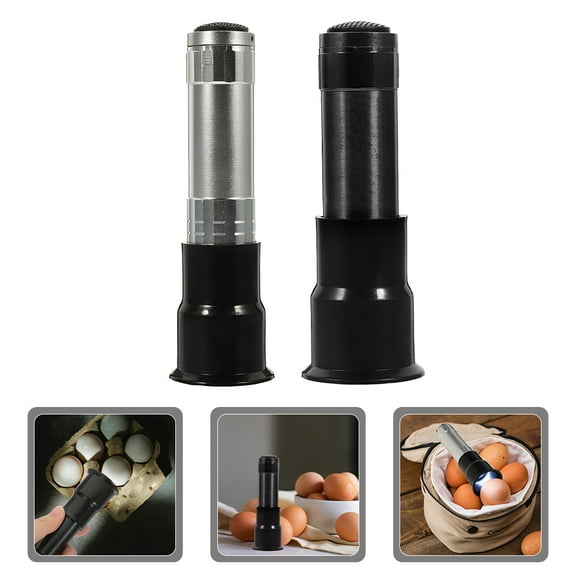 MLINS WORGEOUS 2pcs Egg Candler Flashlight Handheld LED Inspection Light for Chicken Duck Goose Eggs Portable Testing Lamp for Incubators