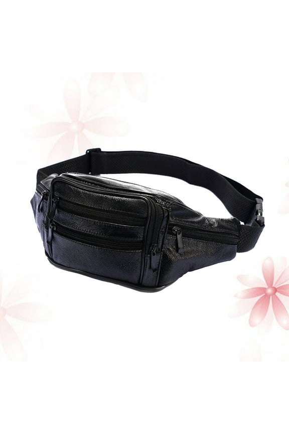 Waist Pack Kangaroo Fanny Packs for Women Large Capacity Waist Bag Men's Black