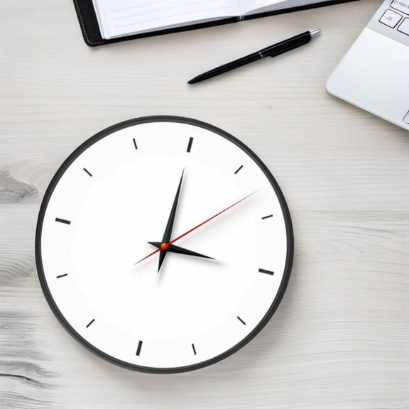 MLINS Wall Hanging Replacement Clock 12-Inch Shell Decorative Round Metal Wall Clock Part Handy Installation Solid Frame Accessory For Various Home Decor Styles