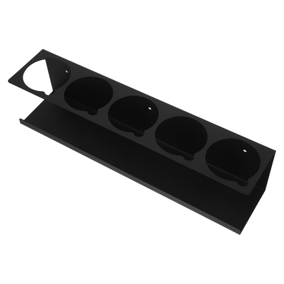MLINS Wall Mount Spray Bottle Holder Hooks with Transparent Bracket, Mini Baler Tool Organizer in Black