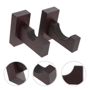 TEHAUX Wall Mount Bat Holder Wooden for Baseball Bats Light Brown 1Pair