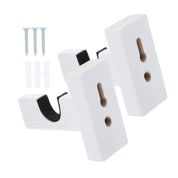 DINHEAROM Wooden Bat Racks Wall Mounted for Baseball Bats 1 Pair