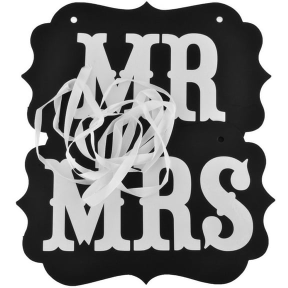 MLINS Wedding Table Decor Black and Bridegroom