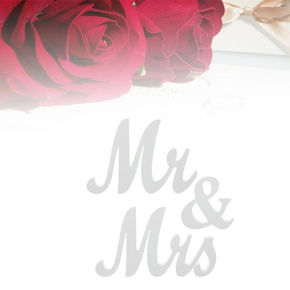 MLINS Wedding Wooden MR & MRS Ornaments Wall Decoration Newlywed Bedroom Banquet
