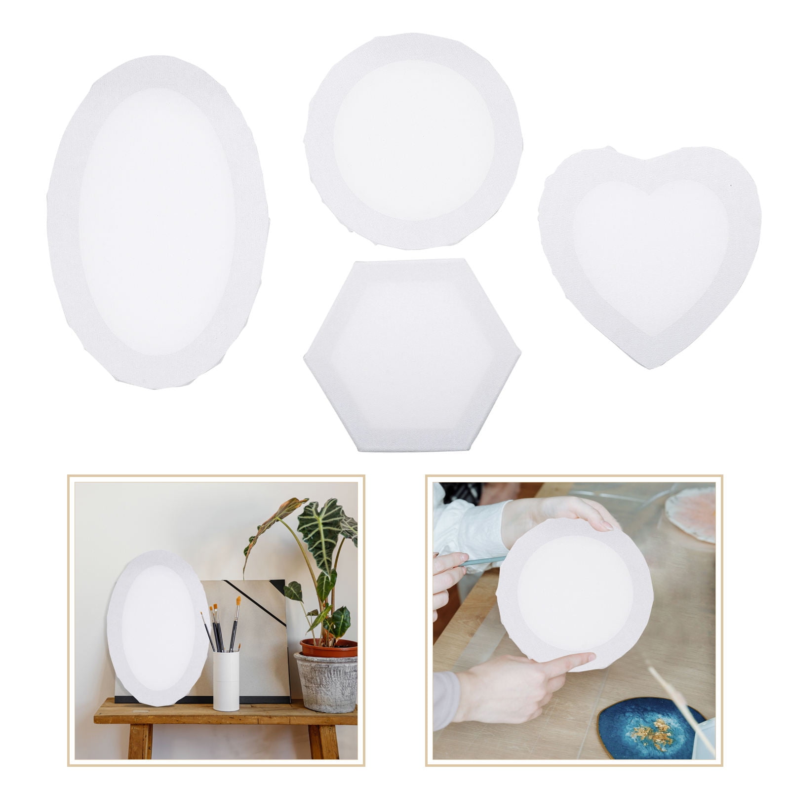 MLINS White Cloth Painting Frames for Oil Acrylic and Watercolor Art ...