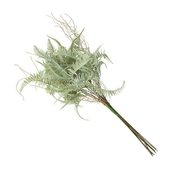 MLINS White Fern Plant Vivid Decor Theme Party Decoration 50*18cm