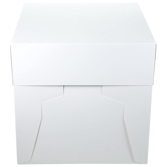 Milisten Paper Cake Carrier White For Outdoor Camping 1Pcs 12X12X12In