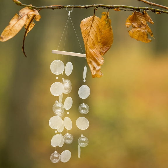 MLINS  Wind Chime Chimes for outside Shell Chic Garden Decor Hanging