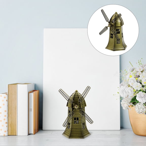 MLINS Windmills Decorative Sculptures for Home Dutch Model Artistic Office