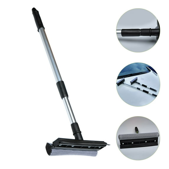 MLINS Window Squeegee with Long Handle Multipurpose Glass Cleaning Wipe